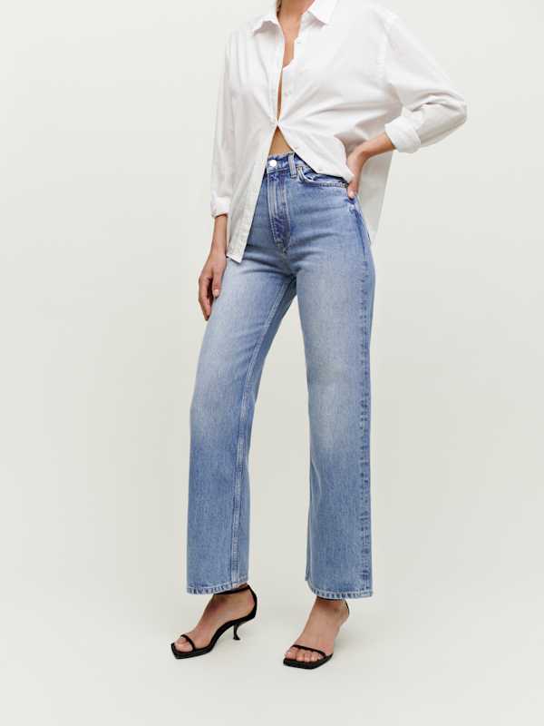 Wilder High Rise Wide Leg Cropped Jeans - Dillon